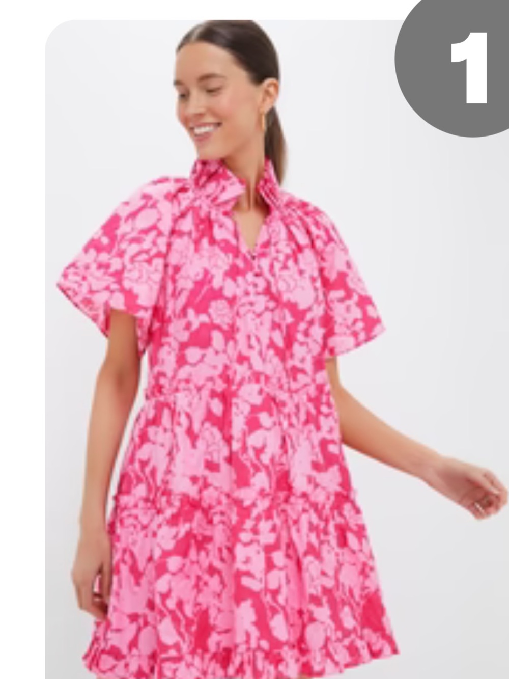 Tuckernuck Hyacinth House Pink Floral Thea Mini Dress